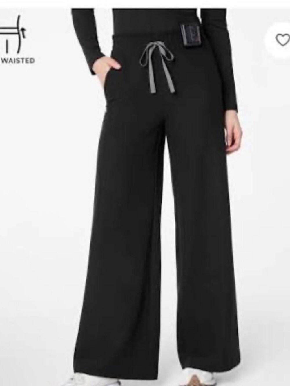 Allison High-Rise Ultra-Wide-Leg Scrub Trouser